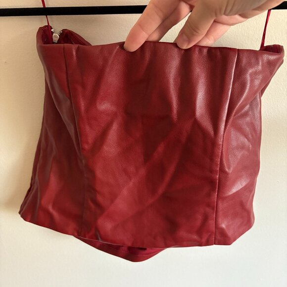 Dynamite Faux Leather Tube Top - Picture 7 of 8